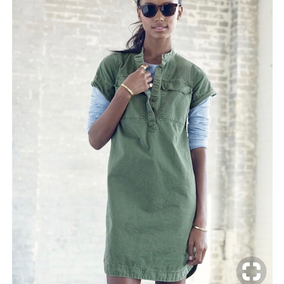 J. Crew Dresses & Skirts - J crew collection military shirtdress size 2